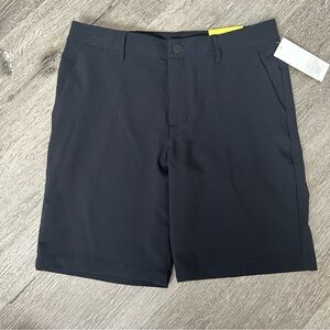 NWT Kids 14 Black UV Protection At The Knee Adjustable Waistband Golf Shorts